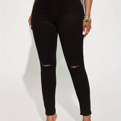  Women's Ripped High Waisted Slim Fit Jeans