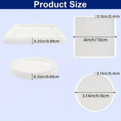Round Coaster Silicone Molds for Resin Casting
