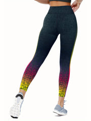 High Waist Colorful Yoga Pants Slim Fit Leggings