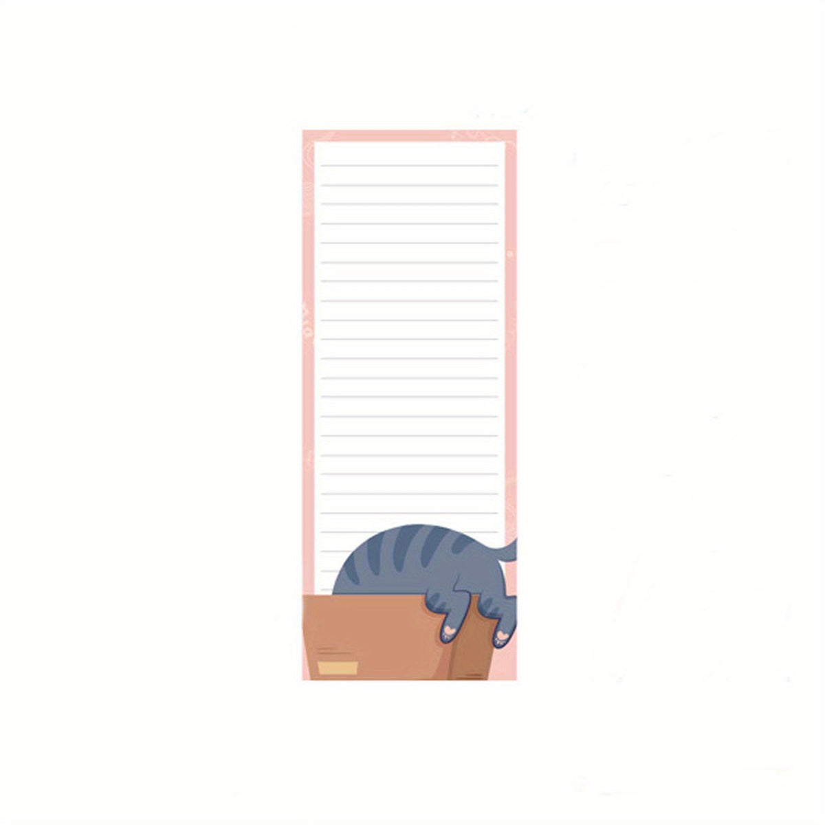 60 Sheets Cat Magnet Notepad Summer Theme Lists