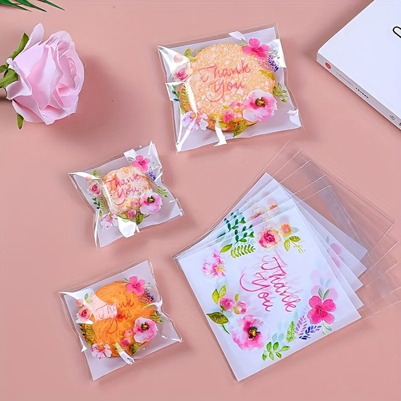 100 Transparent Resealable Bags for Bakery Candle Soap Biscuit