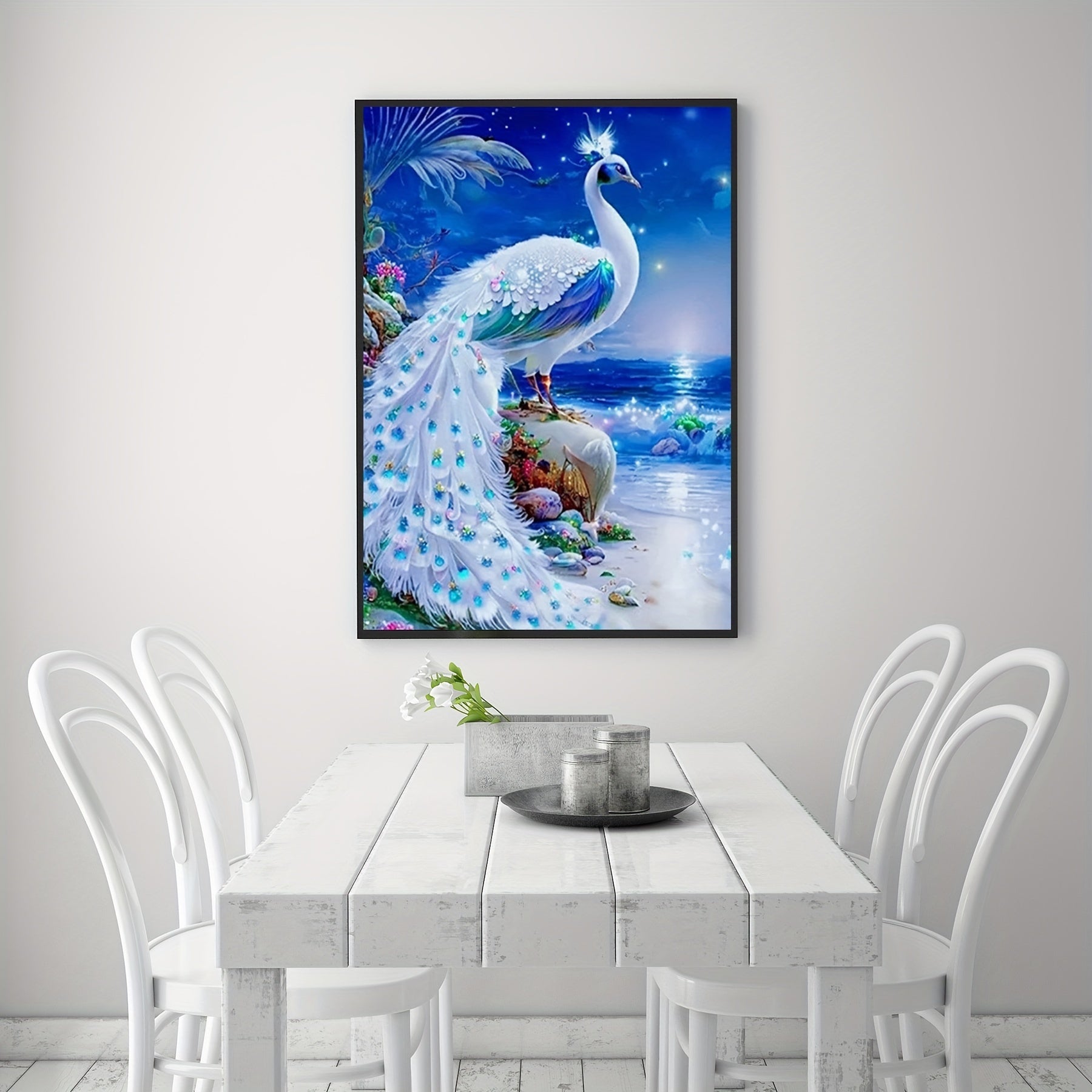 5D Peacock Diamond Painting Kit for Adults DIY Full Drill Craft