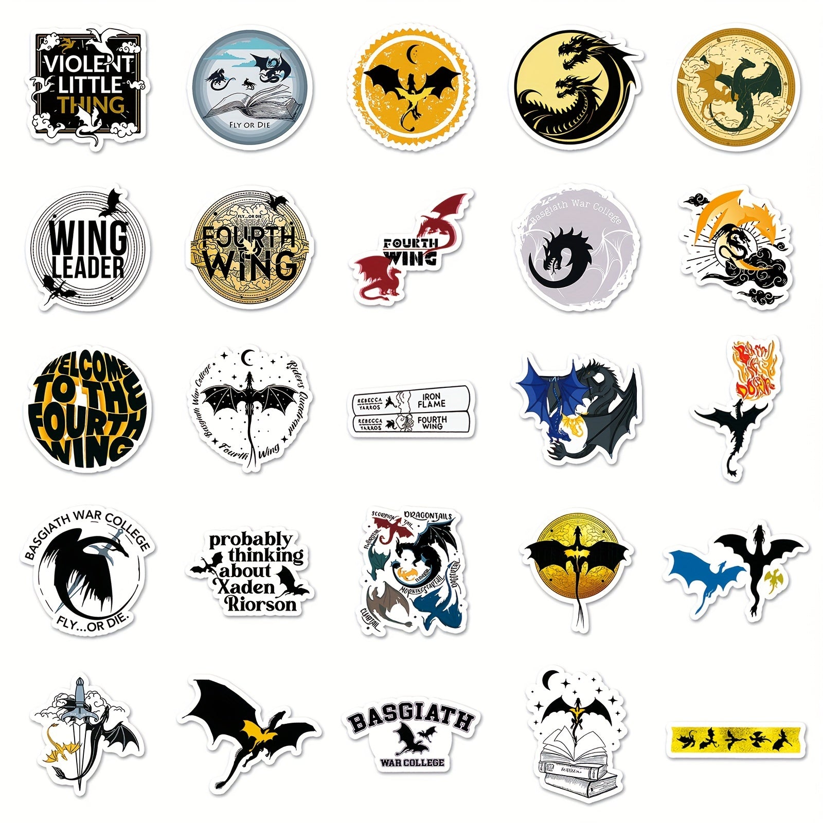 50pcs Dragon Series Graffiti Stickers Waterproof DIY Stickers