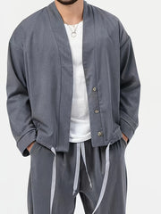 Men's 2 Piece Casual Jacket & Sweatpants Set for Spring Autumn