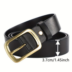 Men's Vintage PU Leather Belt with Pin Buckle