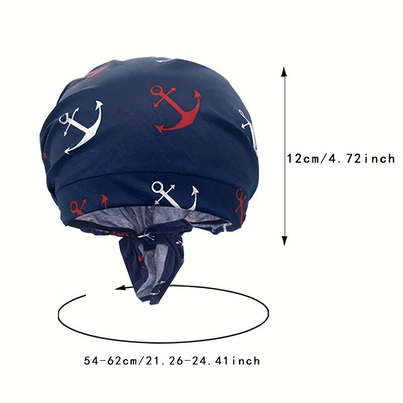 Breathable Pirate Headscarf Hat for Catering Staff
