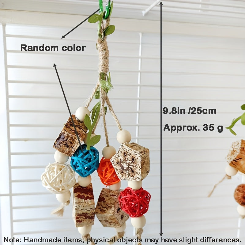 Colorful Hanging Bird Swing Toy for Parrot Cage