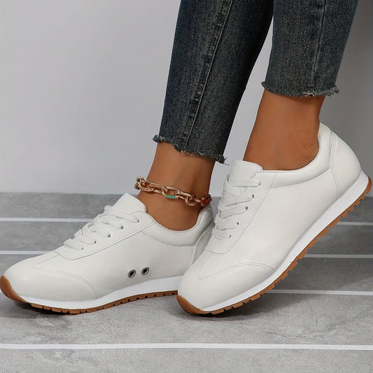 Women's Lace Up Sneakers Lightweight Low Top Trainers