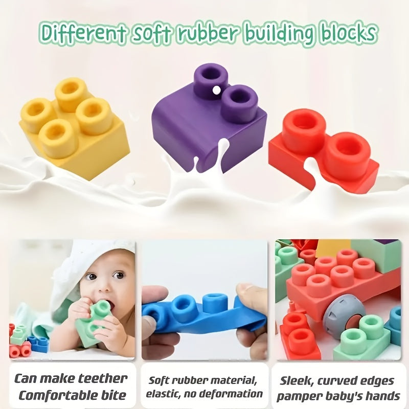 Soft Glue Building Blocks Baby Educational Toys Gift