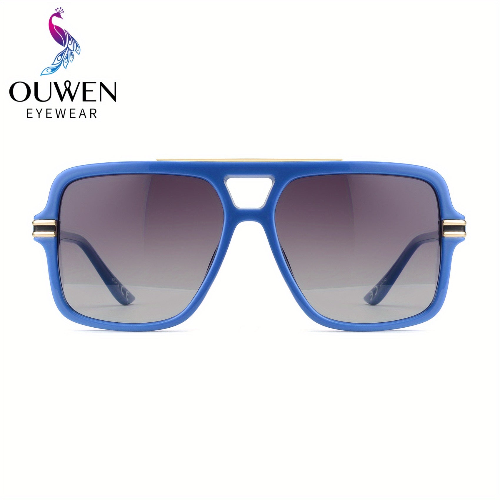 OUWEN Polarized Aviator Sunglasses Men Women UV Protection Y2K Sunshade Glasses