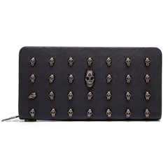 Gothic Skull Card Holder Coin Purse Clutch & Wallet