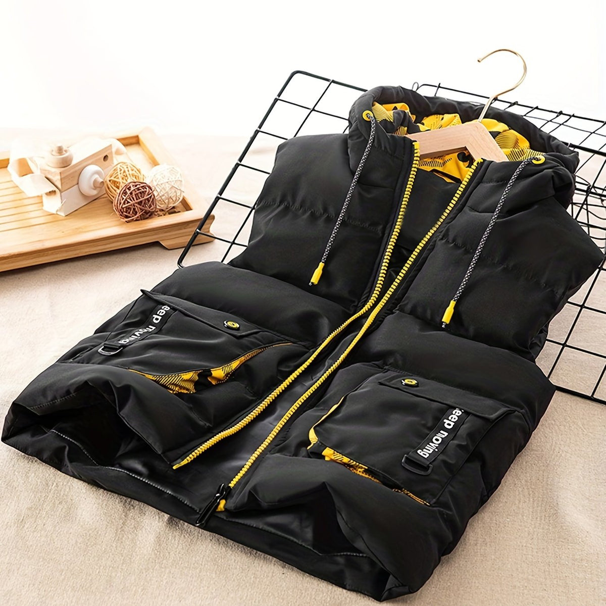 Boys Reversible Padded Waistcoat Quilting Jacket