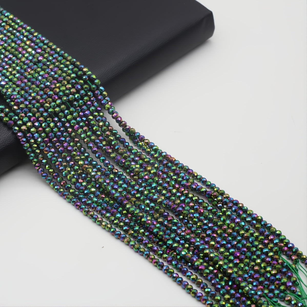 Green Point Cut Bead Beaded 38 Cm 14 9'' Stone Faceted Loose Gemstone Bead