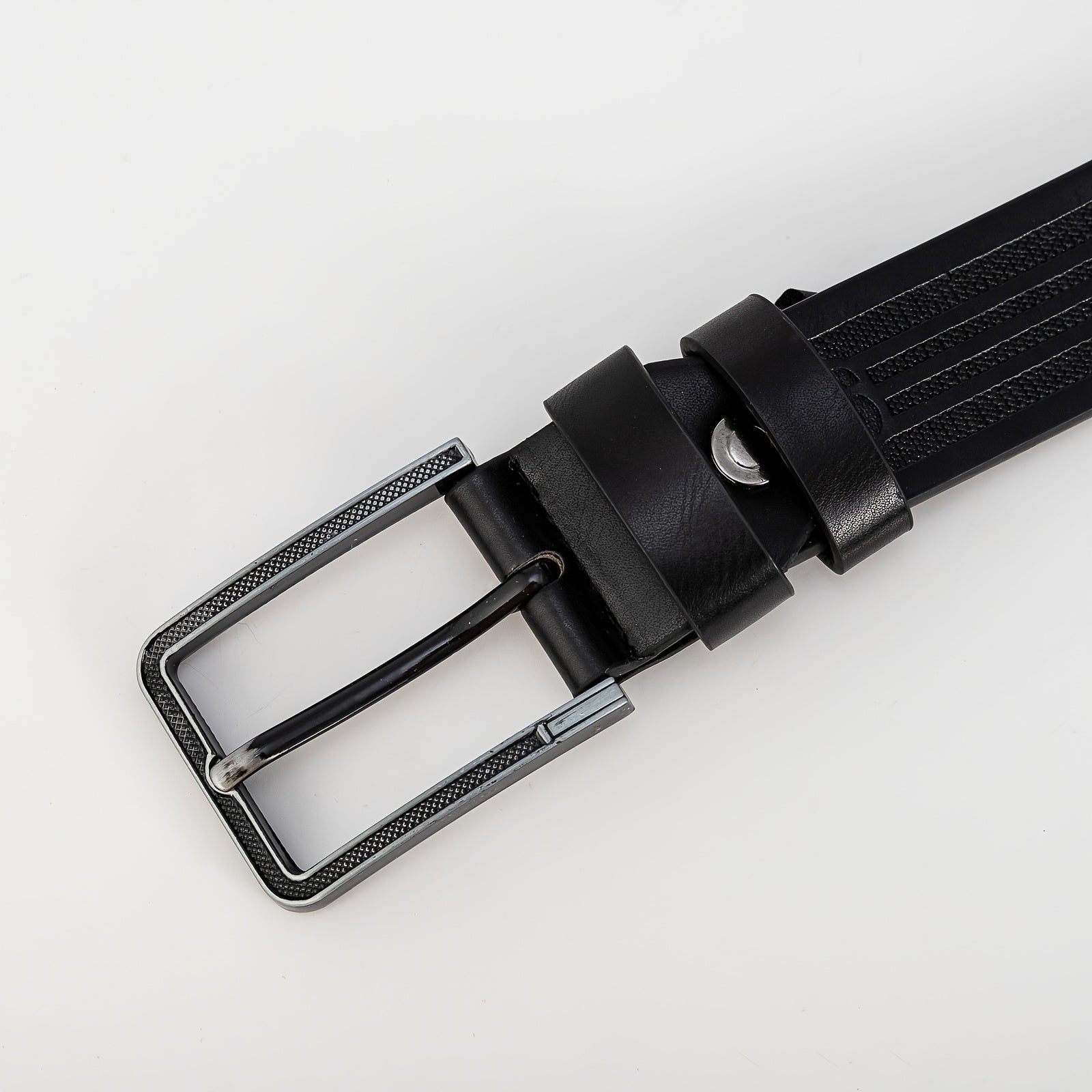 Pin Buckle PU Belt Men's Belt