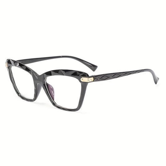 Clear Lens Eyeglasses Vintage Cat Eye Glasses Metal Hinge Eyewear