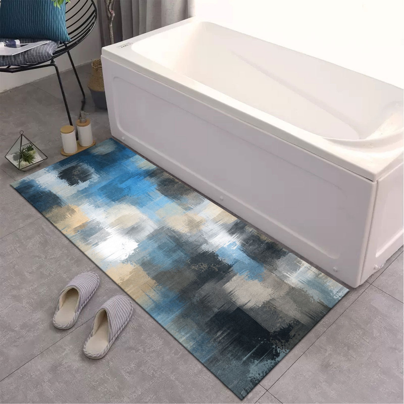 Soft Diatom Mud Bathroom Floor Mat Quick Drying Non-slip