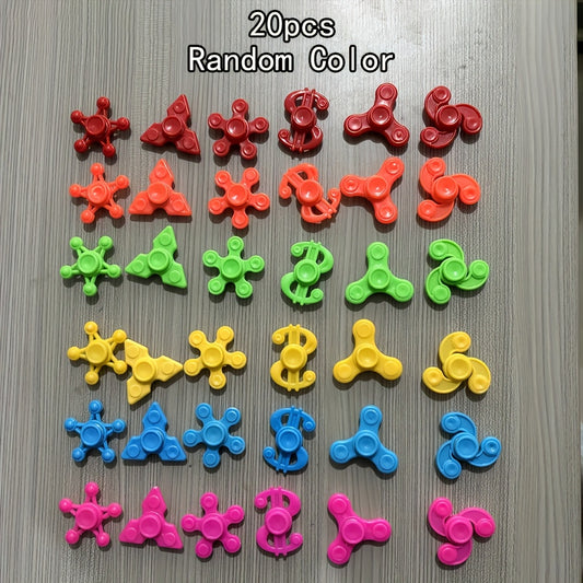 50pcs Mini Spinning Tops Assorted Colors Easy to Carry Perfect for Classroom