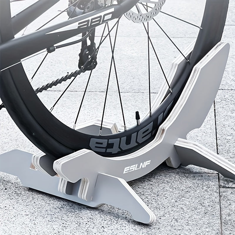 Adjustable Wooden Bicycle Stand Indoor Outdoor Bicycle Rack