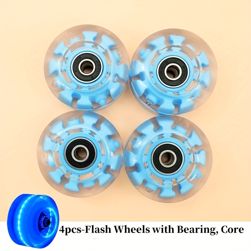4pcs Luminous Roller Skates Wheels With Bearing