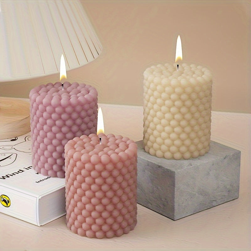 3D Silicone Candle Making Molds Cylinder Cube Ball Resin Casting Moulds