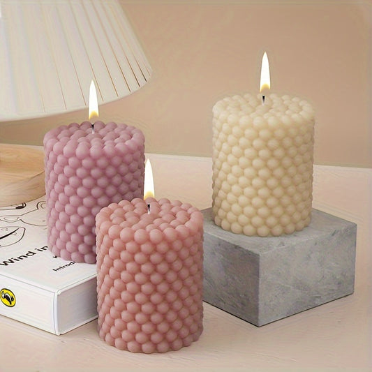 3D Silicone Candle Making Molds Cylinder Cube Ball Resin Casting Moulds