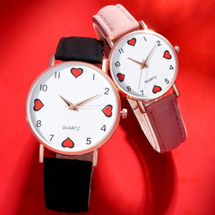 2pcs Heart Romance Couple Digital Quartz Watch Set