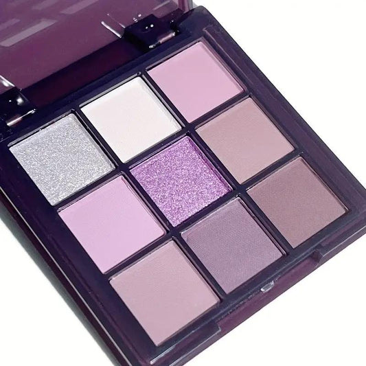 Purple Eyeshadow Palette Matte & Shimmer Finish Long Lasting High Pigment