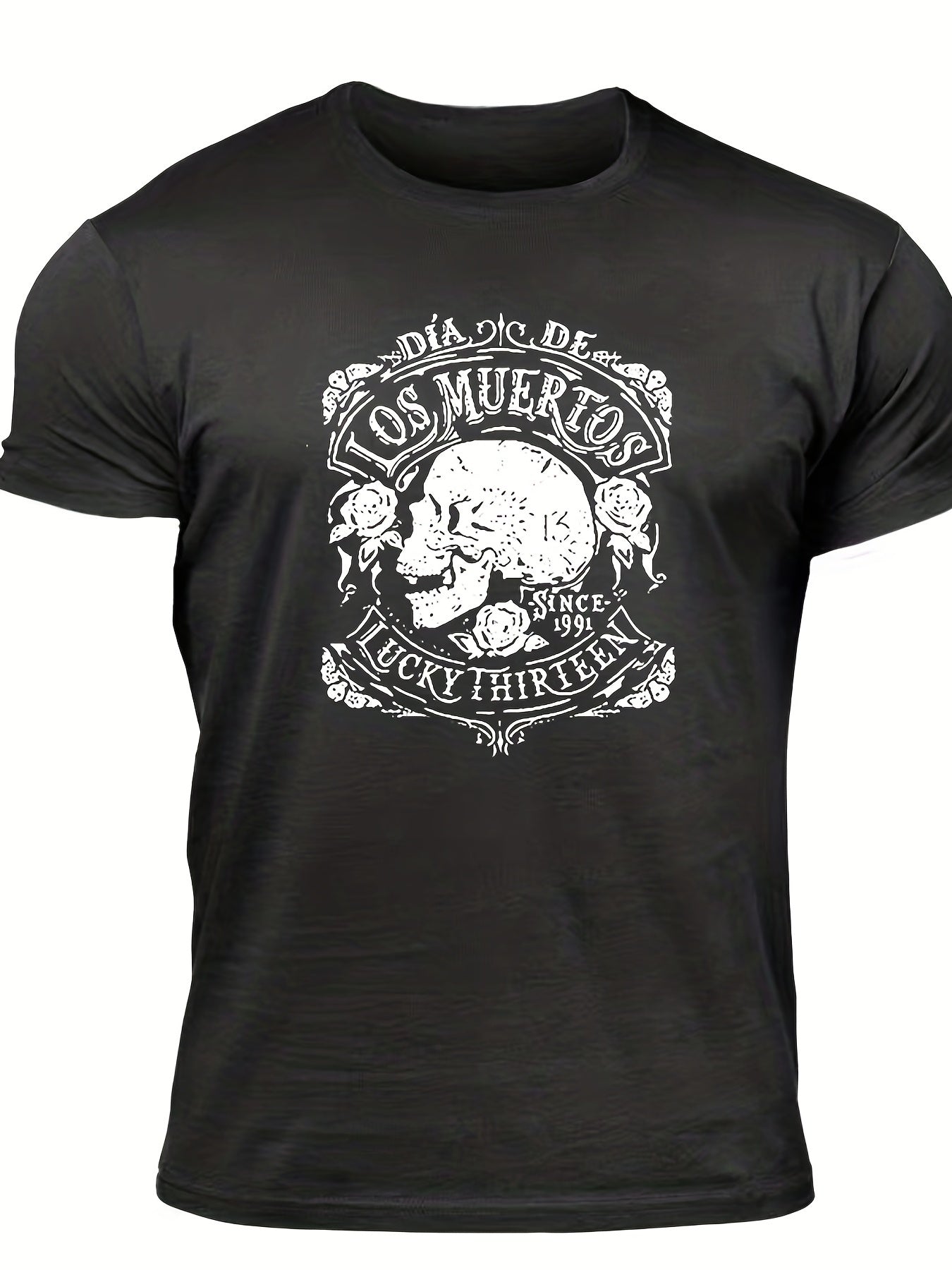 Vintage Skull Graphic T shirt For Men