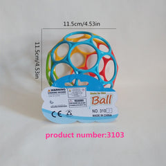 Soft Rubber Ball Toy for 3-12 Months Baby Hands Grasp Training