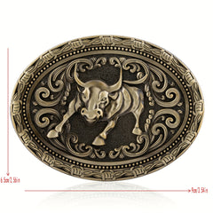 Cowboy Belt Buckle Bull Head Novelty Buckle