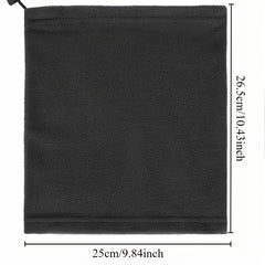 2 Pack Winter Fleece Ear Warmer Headband with Scarf Neck Gaiter