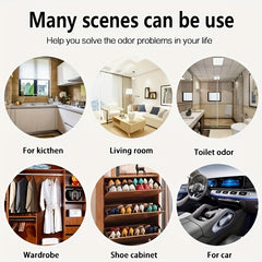 Car and Home Air Freshener with Light Fragrance for Odor Removal
