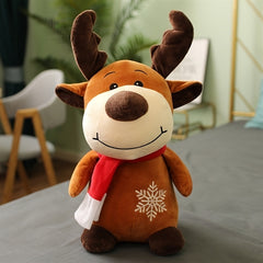 Christmas Santa Elk Snowman Plush Toys Stuffed Doll For Girls