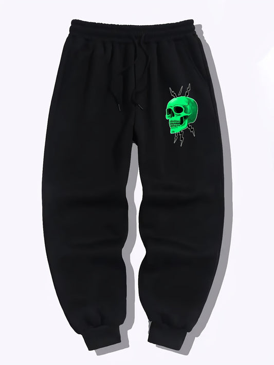 Skull Pattern Joggers Men's Casual Sports Pants