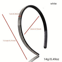 Sparkling Rhinestones Wide Headband for Women
