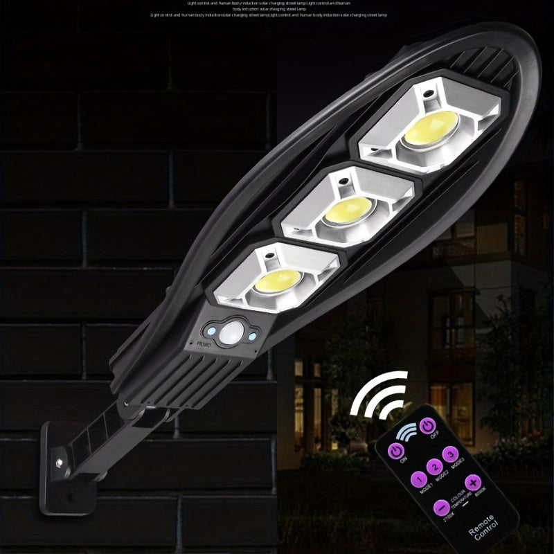Outdoor Solar Street Lights with Remote Control - Intelligent Induction