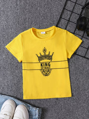 Cute Lion Head Printed Baby T-shirt