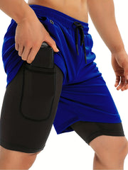 Men's Gym Running Shorts Athletic Workout Clothes Quick Dry Shorts
