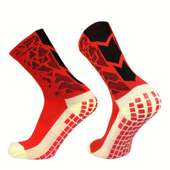 Colorful Pattern Anti-Skid Silicone Football Socks