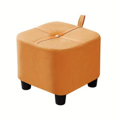 Modern Ottoman Square Ottoman Footrest Shoe Changing Chair