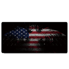 American Patriotic Bald Eagle US National Flag Large Gaming Mouse Pad