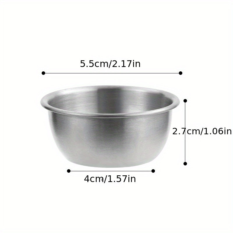4pcs Stainless Steel Sauce Cup for Sushi & Steak