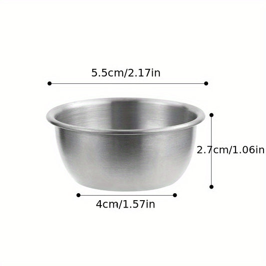 4pcs Stainless Steel Sauce Cup for Sushi & Steak