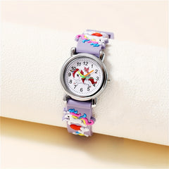 Colorful Unicorn Pattern Kids Watch