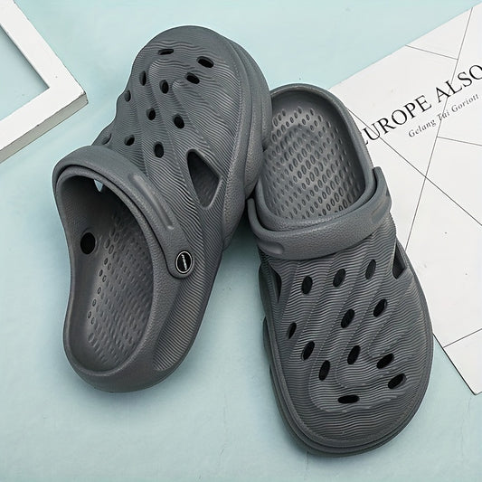 Men's Lightweight Comfy Clogs Hollow Out Non Slip Garden Shoes