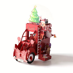 3D Christmas Float Holiday Greeting Card