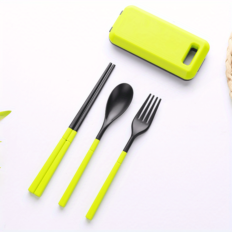 Portable Eco-Friendly Cutlery Set with Box - Travel Camping Utensils