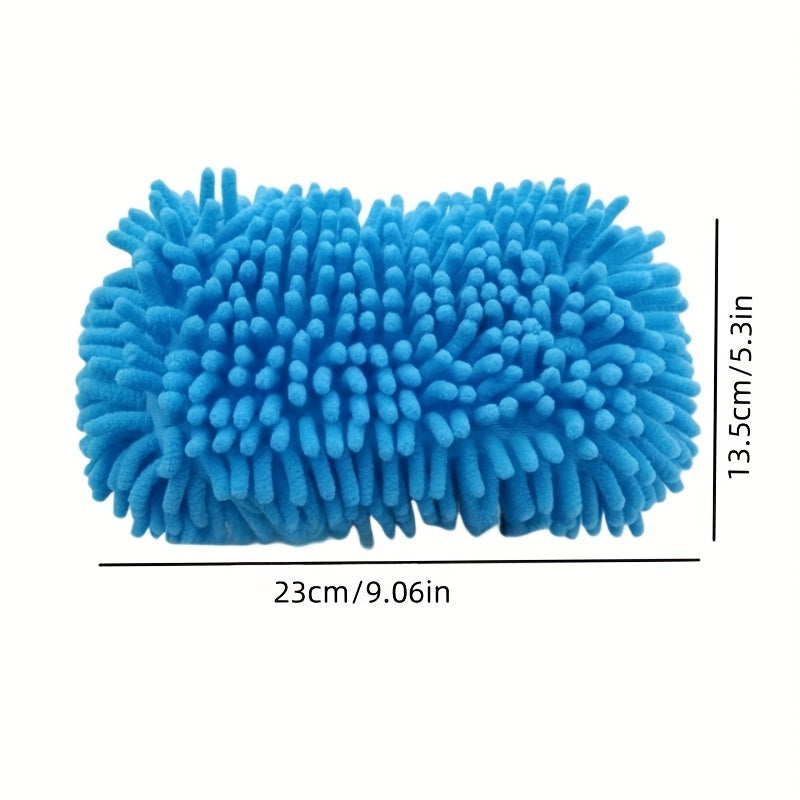 Chenille Car Wash Sponge Gloves Bear Paw