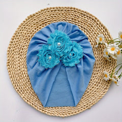 Baby Girls Flowers Decor Cap Soft Head Wrap
