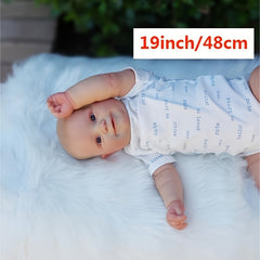 19inch Cloth Body Doll w/ Hand-painted Head